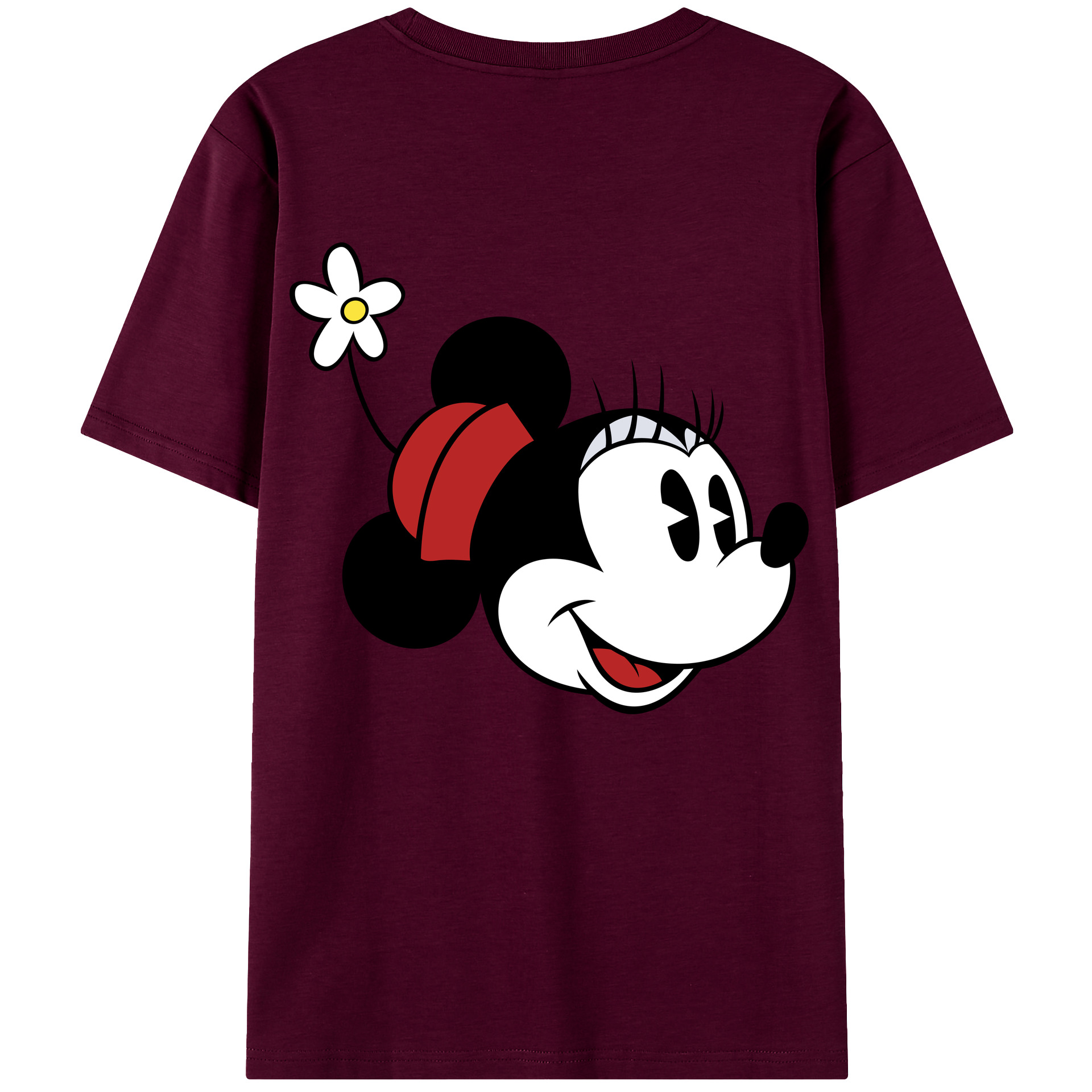 （画像用） ミッキーマウス Mickey Mouse レディース半袖Tシャツ(バックプリント)